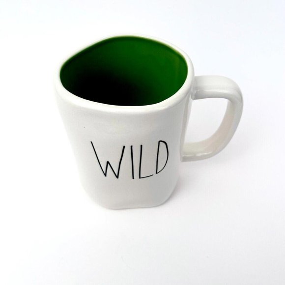 Rae Dunn Other - Rae Dunn by Magenta Artisan Collection Coffee Mug WILD with Green Interior 4.75"